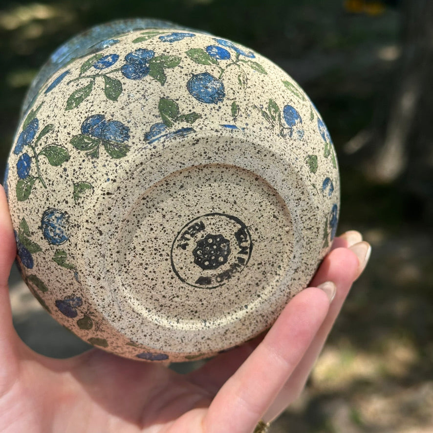 Blueberry Print Tumbler