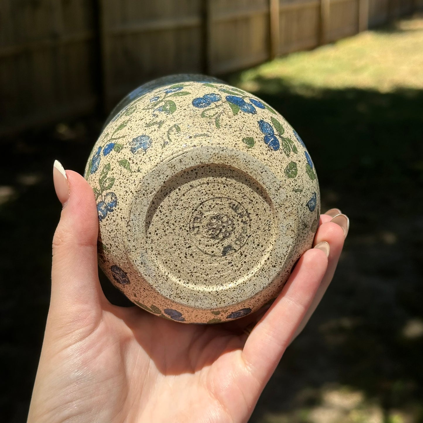 Blueberry Print Tumbler