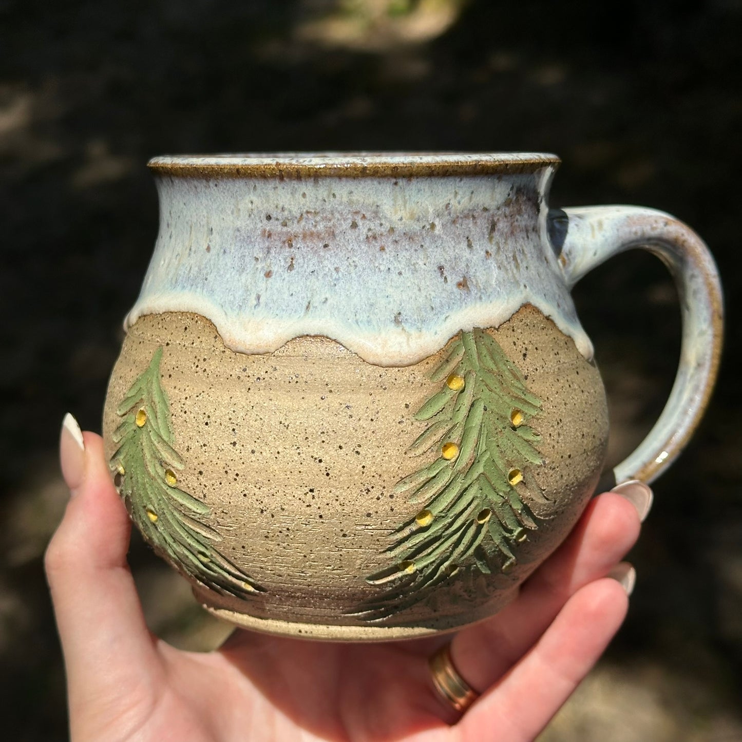 Christmas Mug - Yellow Lights