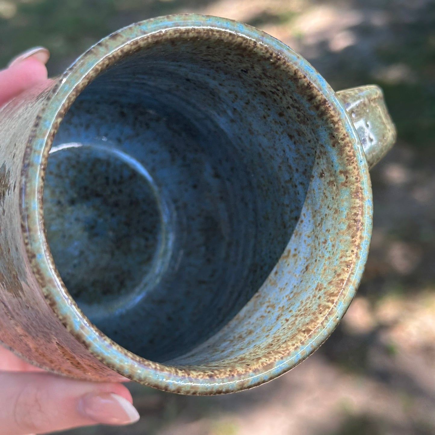 Sunrise Speckled Mountain Mug