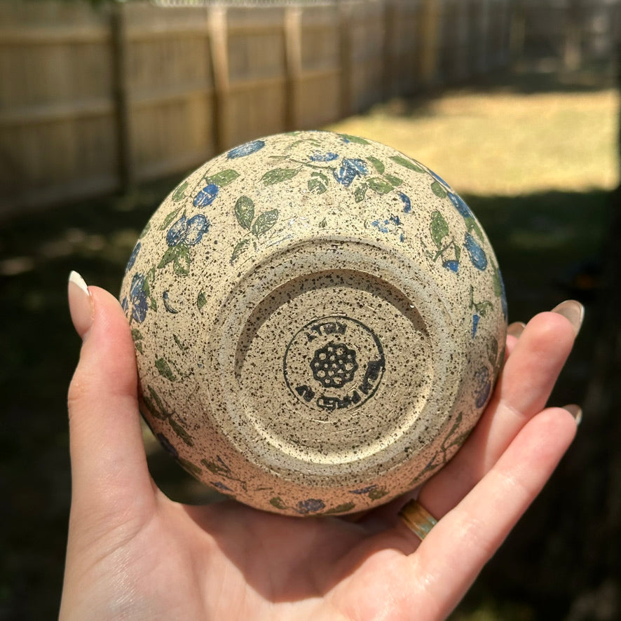 Blueberry Print Tumbler