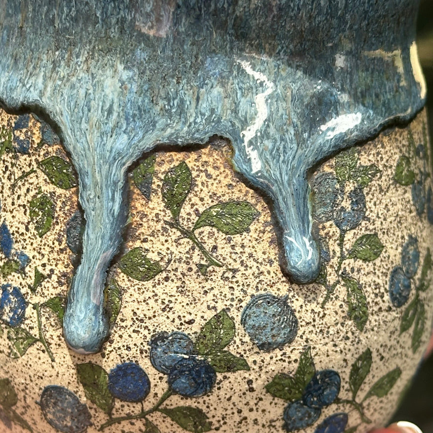 Blueberry Print Tumbler
