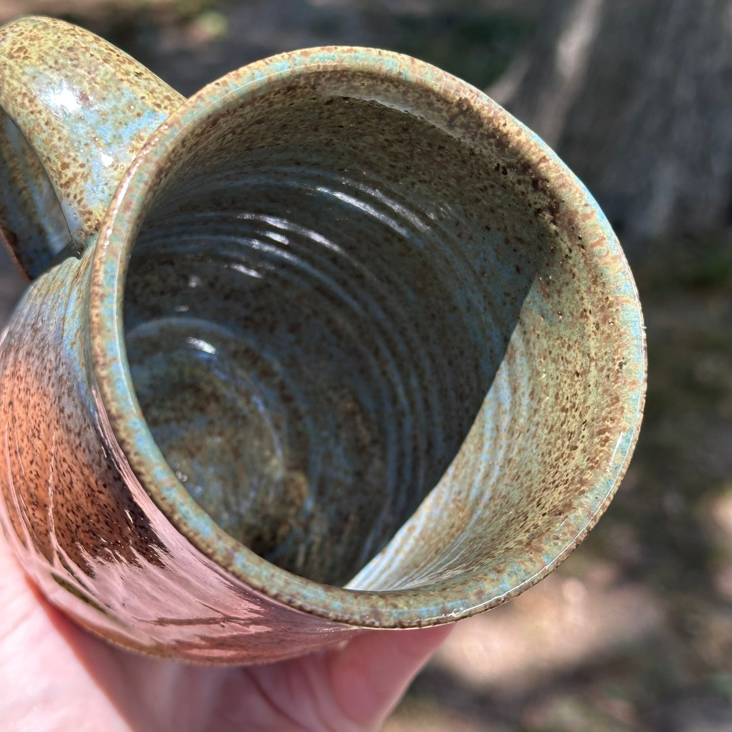 Sunrise Speckled Mountain Mug