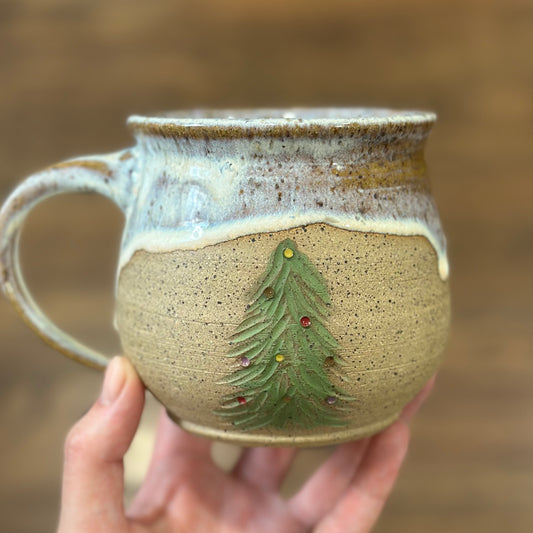 Christmas Mug - Multi-Colored Lights