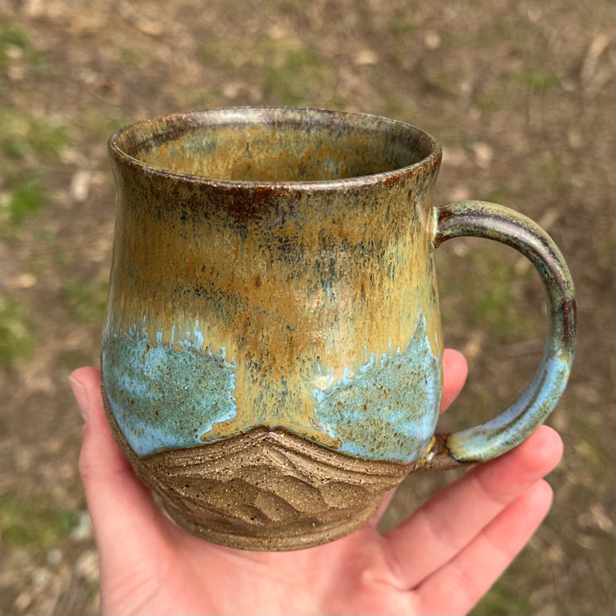 Ocean Tide Mountain Mug