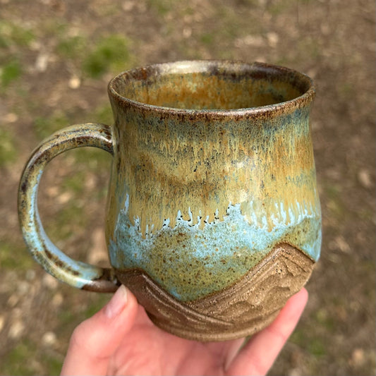 Ocean Tide Mountain Mug