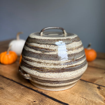 Copper Patina Striped Bread Oven