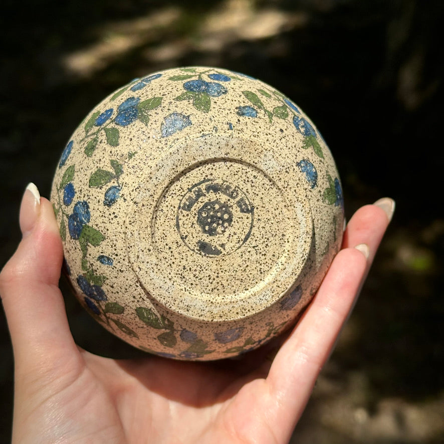 Blueberry Print Tumbler