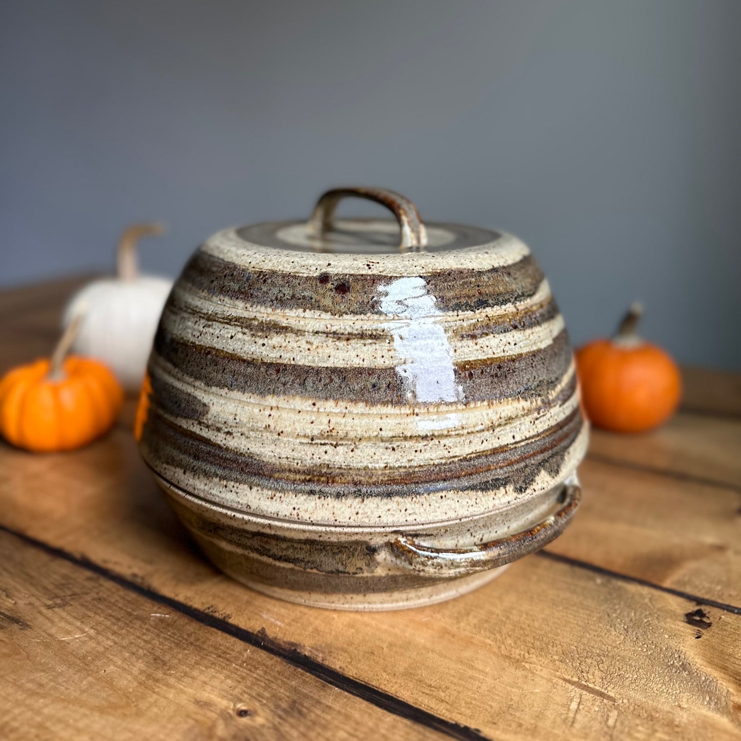 Copper Patina Striped Bread Oven