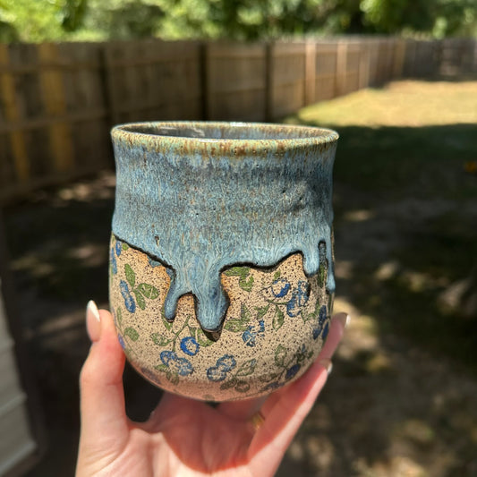 Blueberry Print Tumbler