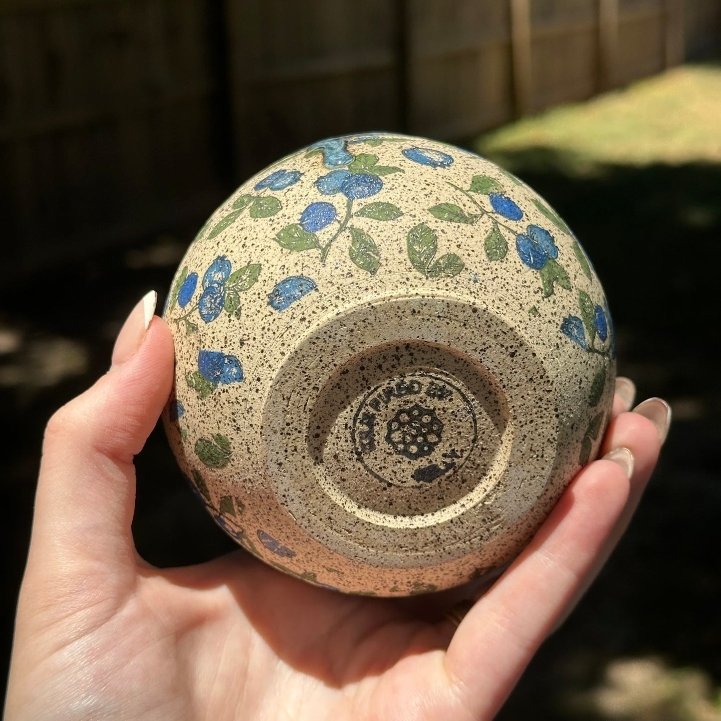 Blueberry Print Tumbler