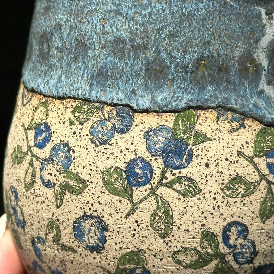 Blueberry Print Tumbler