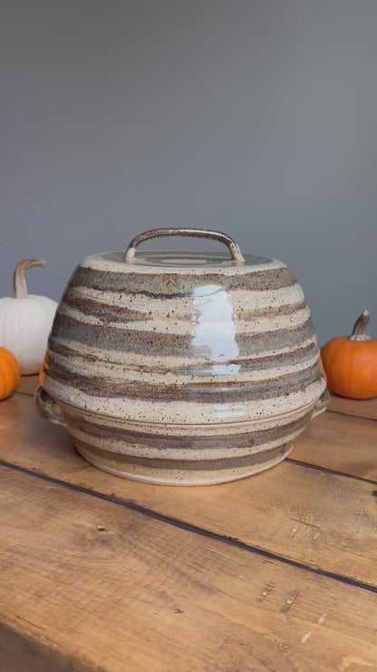 Copper Patina Striped Bread Oven